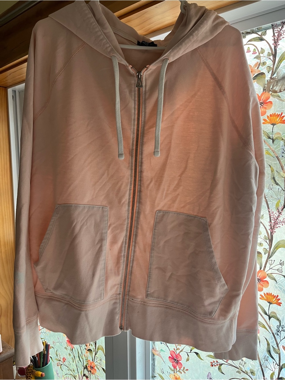 Gap Oraange zip-up sweatshirt